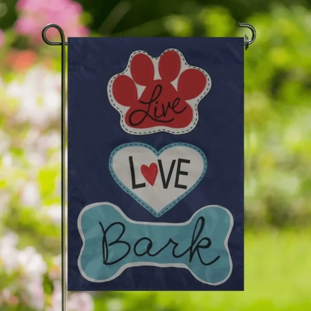 NWT - Bundle Dog Themed Garden Flag and Sassafras Door Mat Insert